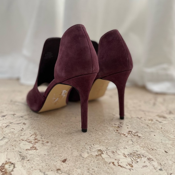EUC Gorgeous leather peep toe pumps - Picture 5 of 7